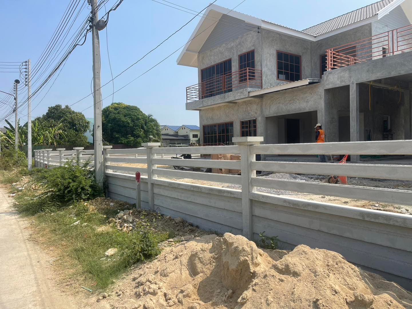 รั้วสำเร็จรูป + ราวคาวบอย