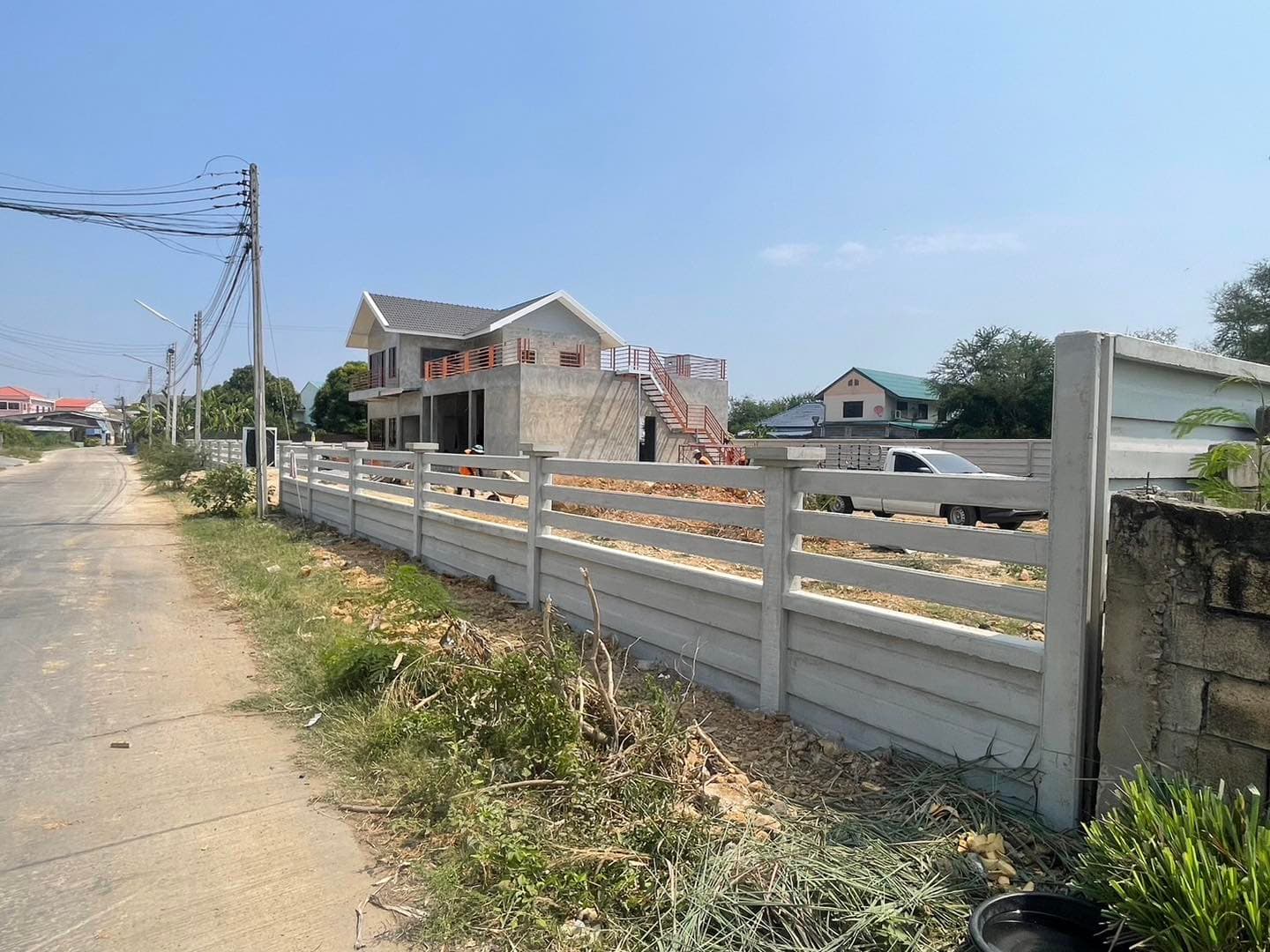 รั้วสำเร็จรูป + ราวคาวบอย