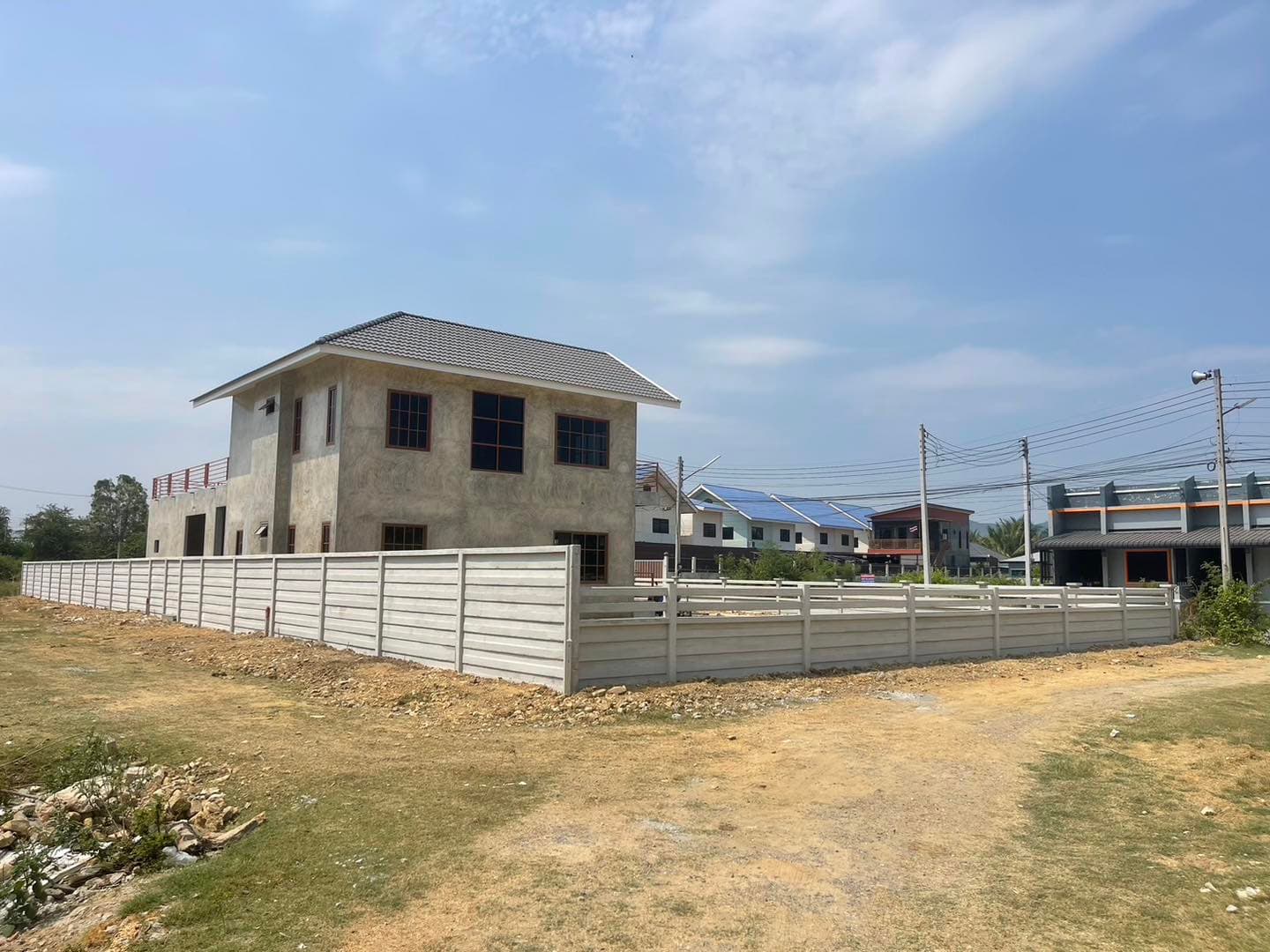 รั้วสำเร็จรูป + ราวคาวบอย